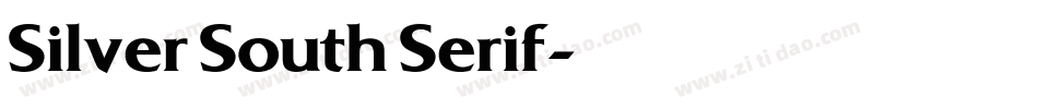 Silver South Serif字体转换